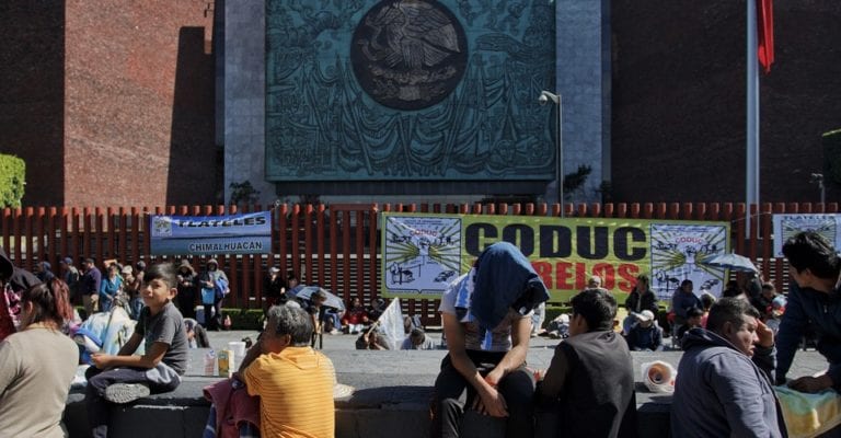 Campesinos tomaron por ocho horas Cámara de Diputados por recortes al campo