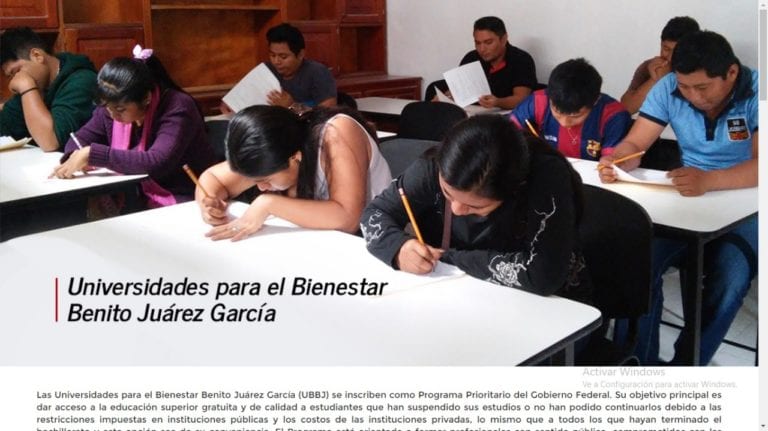 Abren preinscripciones para universidades de AMLO