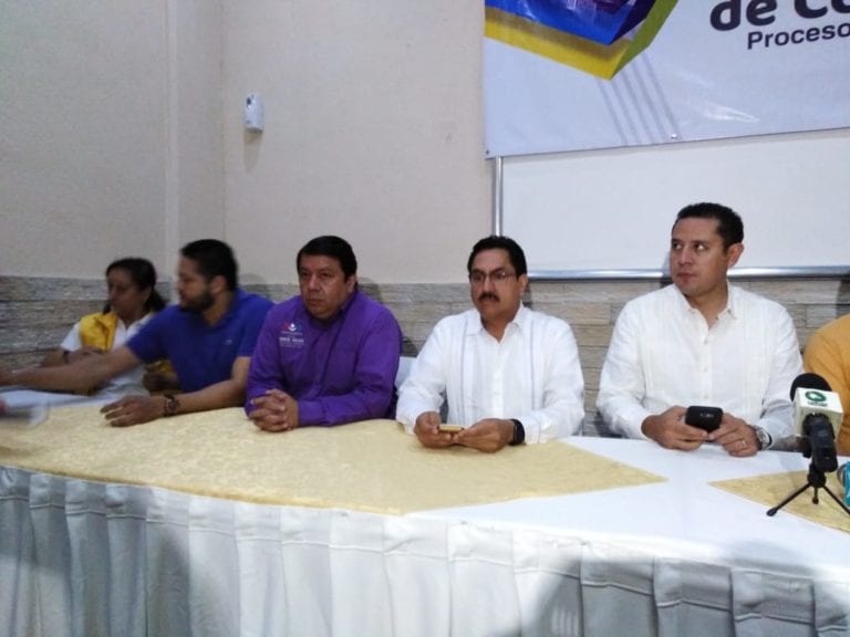 Presentan PAN, PRD y PES su alianza en Q. Roo