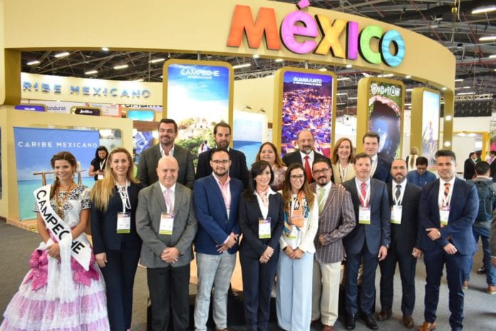 En representación del gobernador Carlos Joaquín, la secretaria de Turismo Marisol Vanegas Pérez inauguró el Pabellón del Caribe Mexicano, en el marco de la 38 edición de feria de la Asociación Colombiana de Agencias de Viajes y Turismo (ANATO) que se lleva a cabo en Bogotá del 27 de febrero al 1 de marzo.