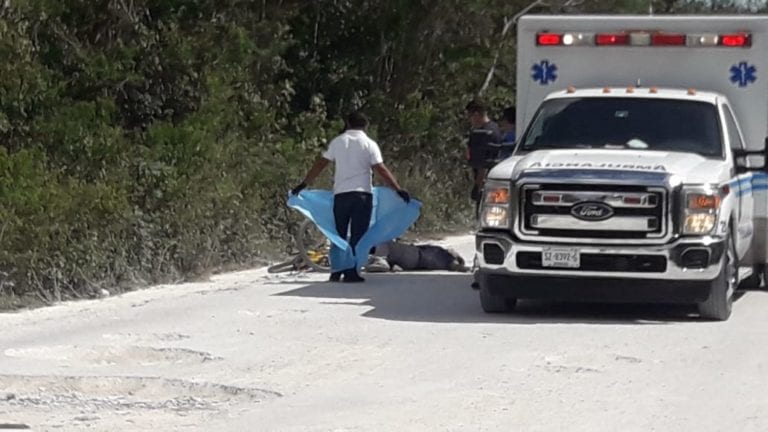 Fallece ciclista al caerse en Cozumel