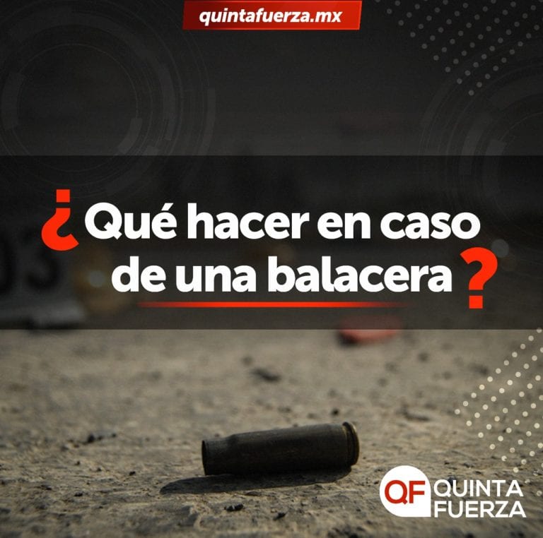 Esto es lo que debes hacer en caso de una balacera
