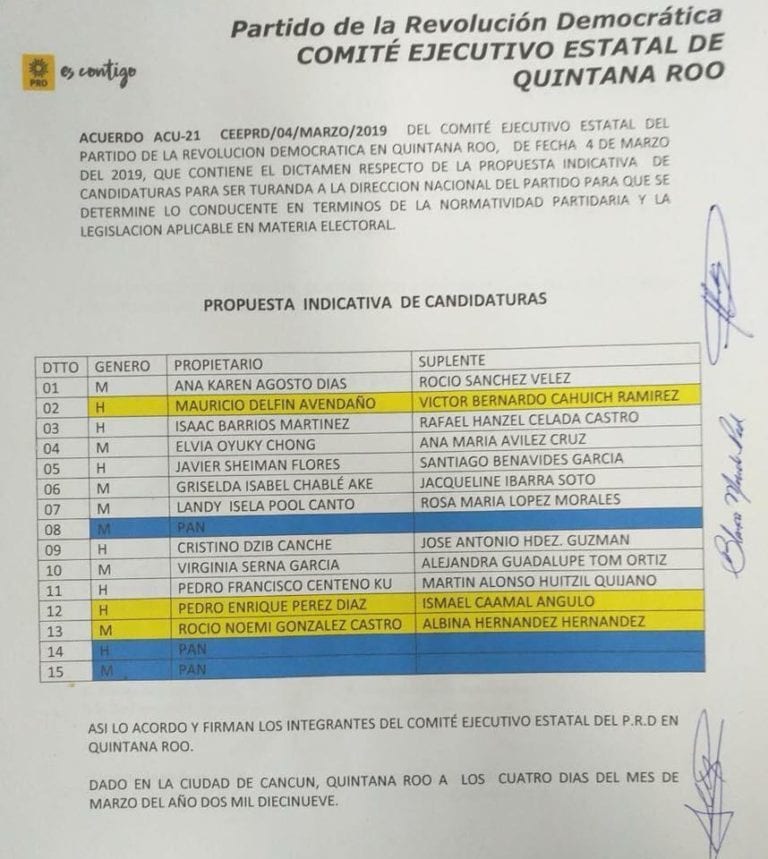 Proponen perredistas a desconocidos en candidaturas