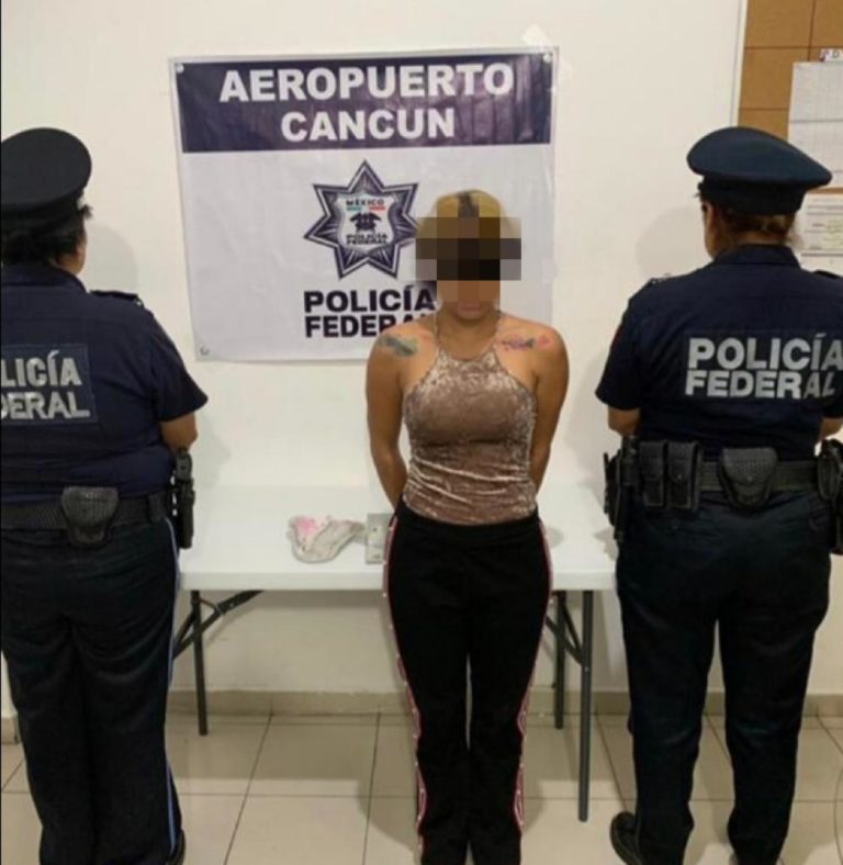Colombiana llevaba droga en toalla sanitaria