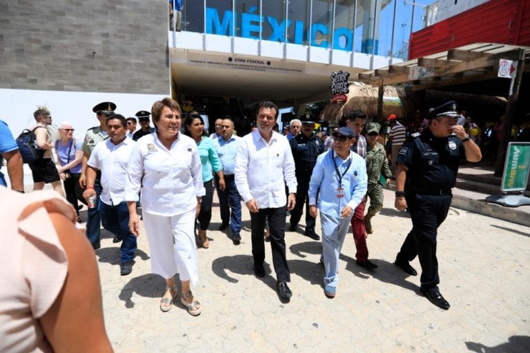 Refuerzan seguridad en el muelle fiscal de Playa del Carmen