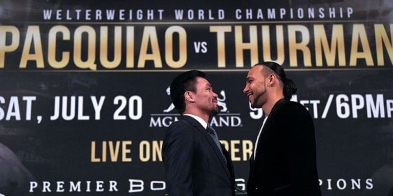 Manny Pacquiao vuelve a los cuadriláteros vs Keith Thurman