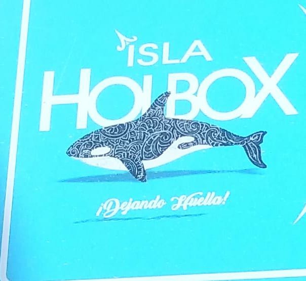 Se equivocan de ballena en logo de Holbox; confunden a un tiburón con una orca