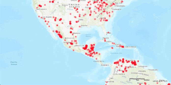 mapa global de incendios