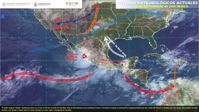 Clima: Canal de baja presión generará lluvias en Quintana Roo
