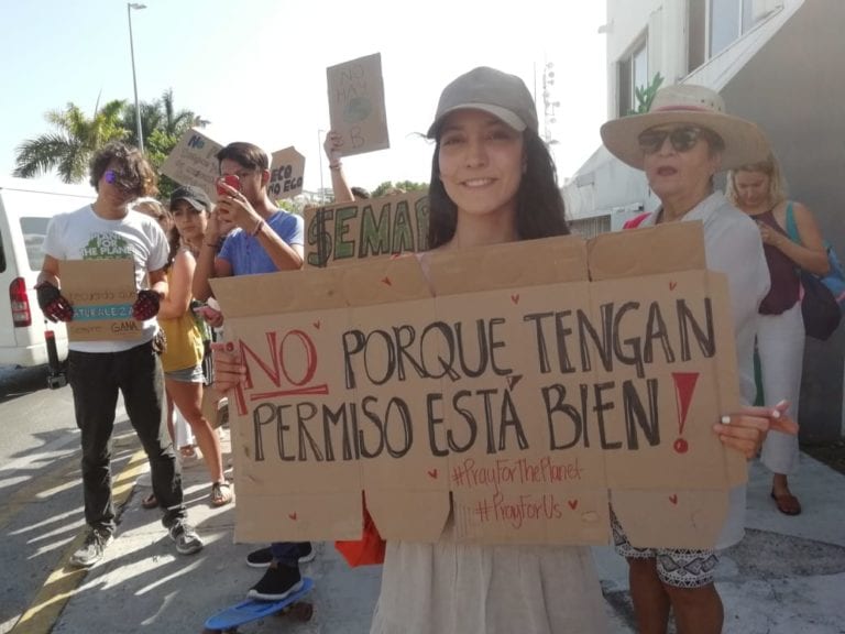 Cancunenses se unen a protesta mundial contra calentamiento global