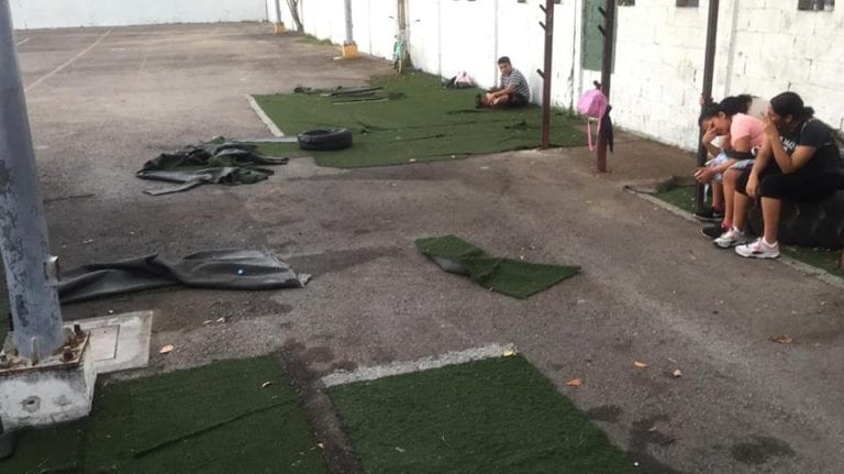 Se queda sin pasto el Poliforum de Playa del Carmen