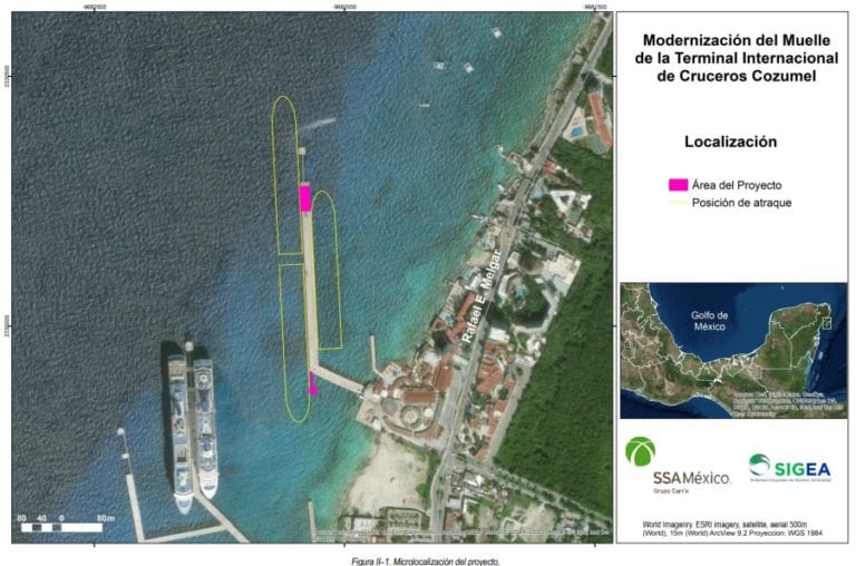 Terminal SSA en Cozumel no cumple con ley ambiental; rechaza Semarnat proyecto de ampliación