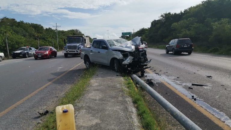 Choque en Calica deja cuatro lesionados