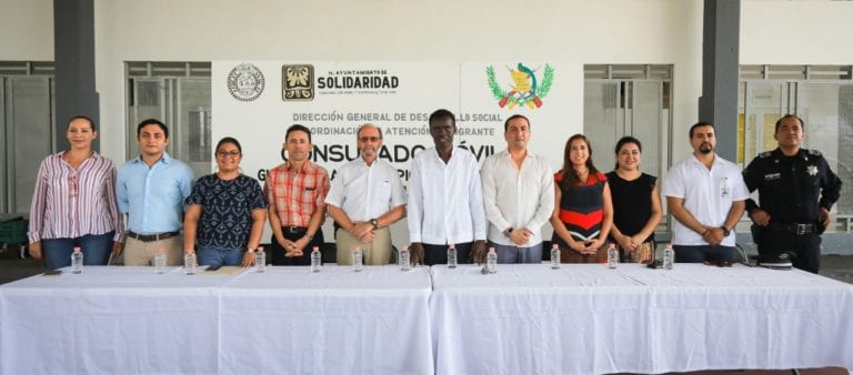 Instalan el “Consulado Móvil” de Guatemala en Solidaridad