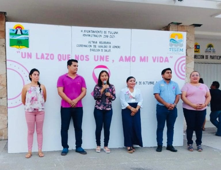 Promueven la prevención del cáncer de mama entre las mujeres de Tulum