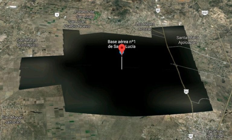 ¿Sedena censuró la base de Santa Lucía en Google Maps?
