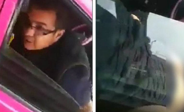 Taxi del amor cobra con “cuerpomatic” a plena luz del día