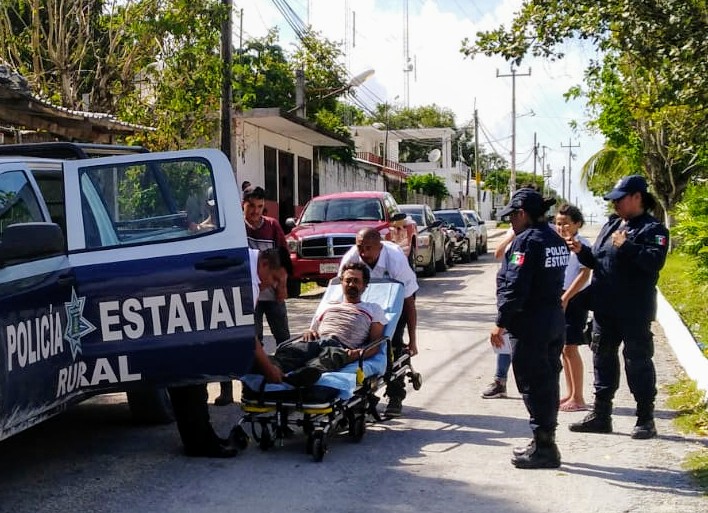 Hombre se accidenta y ambulancia tardó en llegar una hora en Chetumal