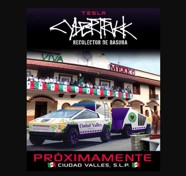 Alcalde de Ciudad Valles ya apartó 15 vehículos Cybertruck Tesla
