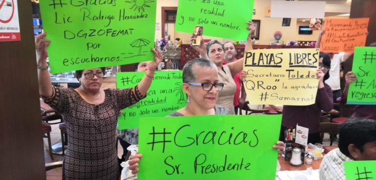 Comienza AMLO a recuperar las playas privatizadas a los quintanarroenses