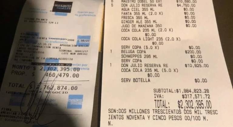La NBA paga cerca de 3 millones de pesos en restaurante de Ciudad de México