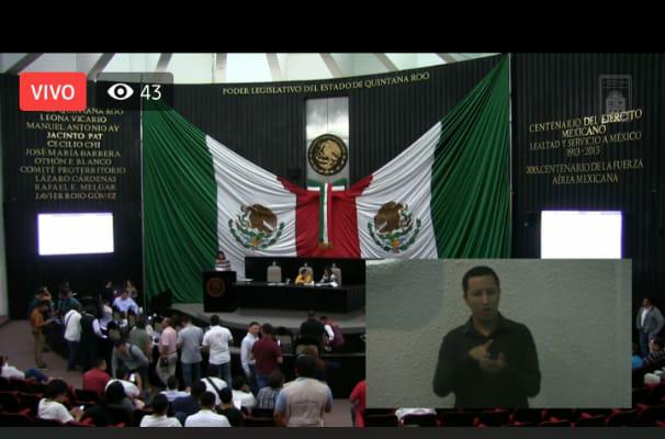 Suma Congreso de Quintana Roo lenguaje de señas en sesiones