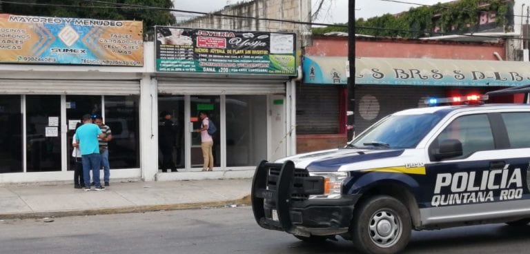 Asaltan joyería en Cancún