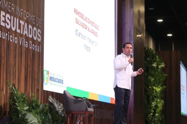 Yucatán 100% seguro e inversiones por 40 mil mdp, destaca Vila en su Primer Informe