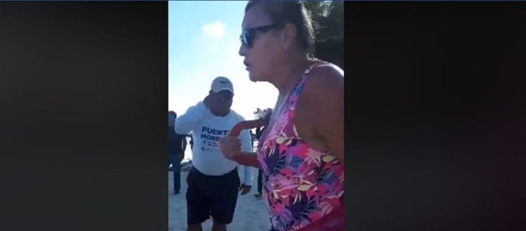Indignante: Extranjera corre a mexicanos de “su playa” concesionada en Puerto Morelos