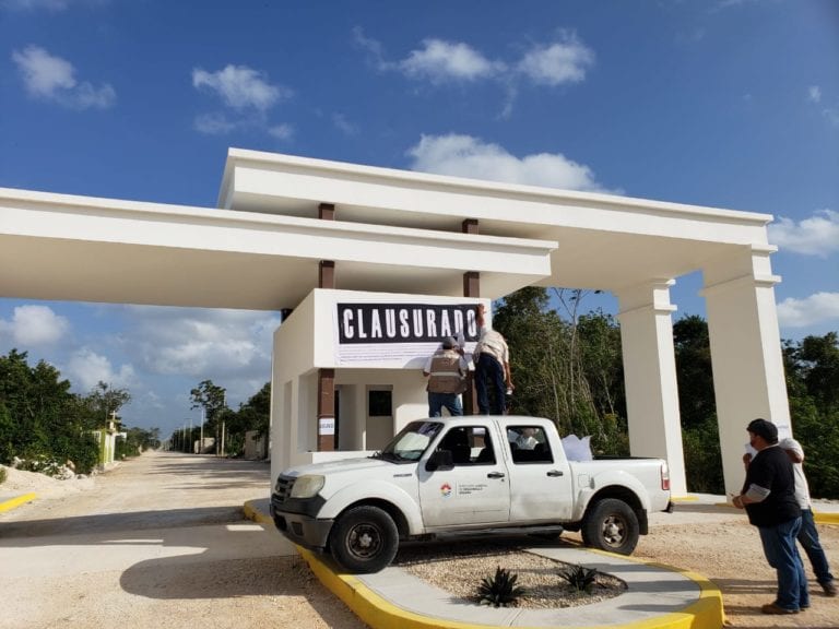 Vuelven a clausurar desarrollo irregular “El Mezquital” en Cancún