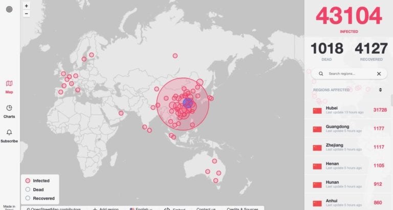 Conoce la app que te informa en tiempo real sobre el coronavirus