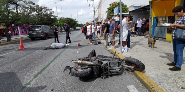 Muere motociclista atropellado en Chetumal