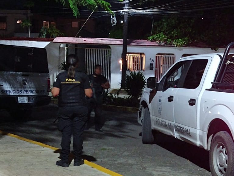 Catean lugar donde asesinaron al policía estatal Archi Yama, en Cancún