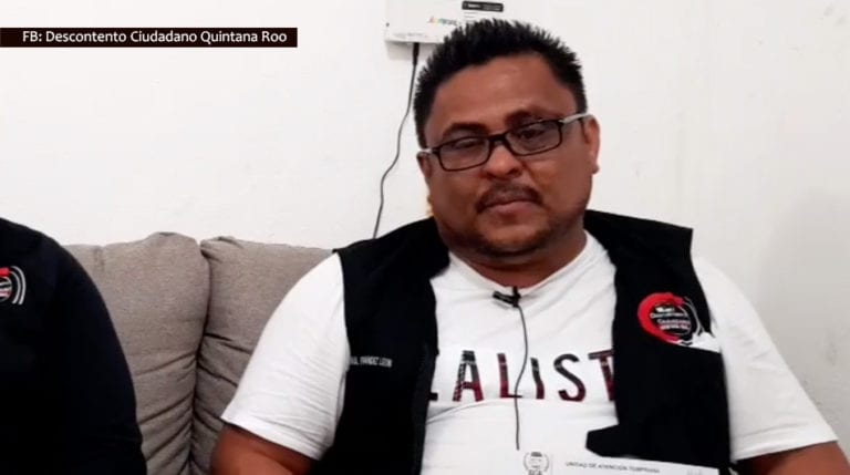 Esposo de Marybel Villegas amenaza a un periodista en Cancún