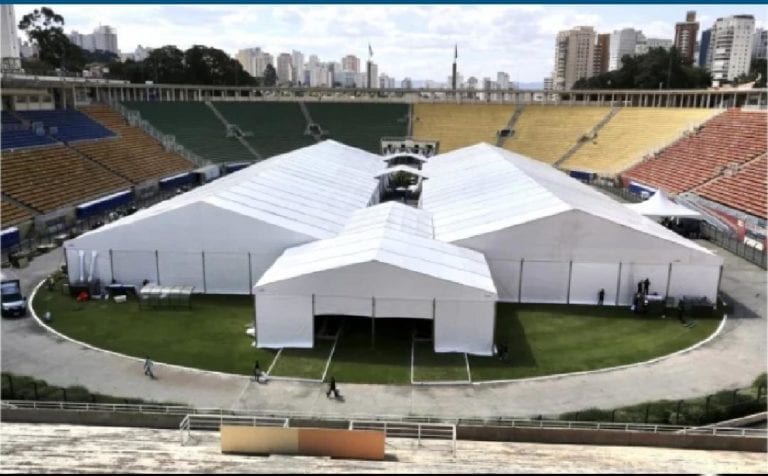 Varios estadios en el mundo se han convertido en hospitales por coronavirus