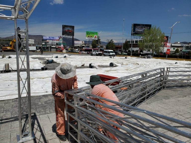 Hidalgo monta un hospital inflable para atender a pacientes con coronavirus