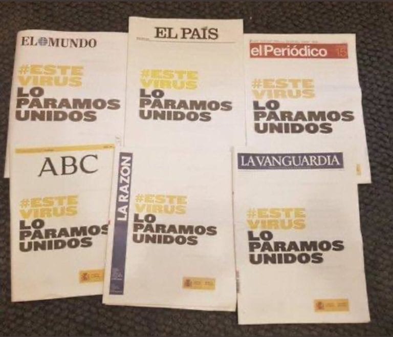 Medios de comunicación españoles se unen en llamado a la solidaridad