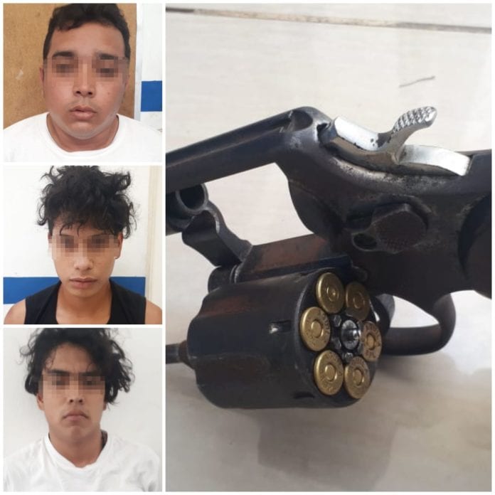 Delincuentes arma fuego