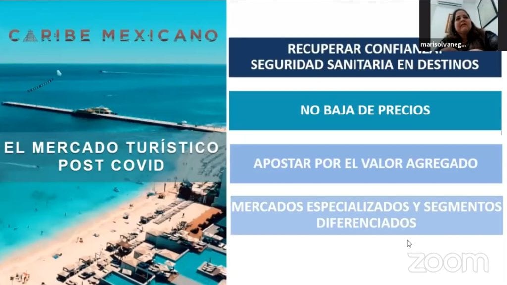 Marisol Vanegas, secretaria de Turismo de Quintana Roo. 