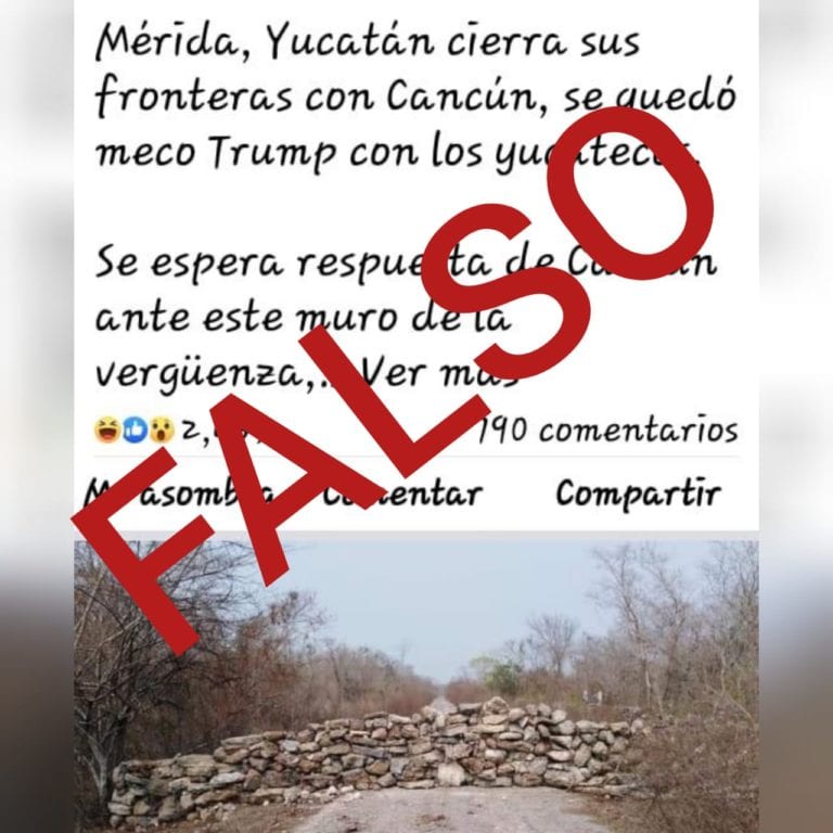 Cierran caminos en Yucatán