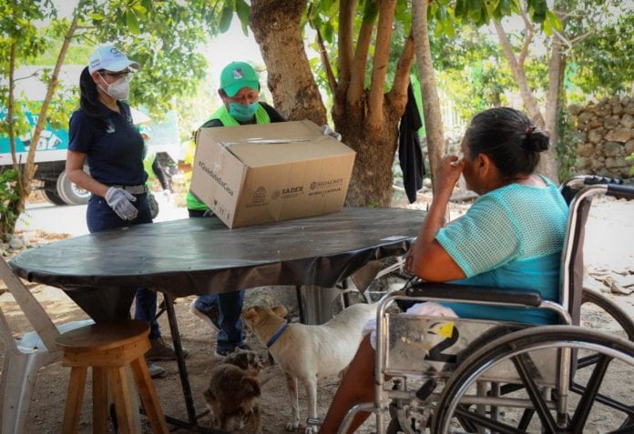 Apoyo alimentario en Puerto Morelos