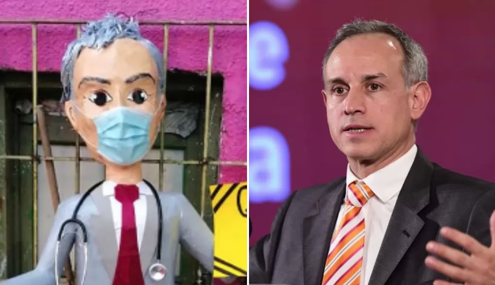 Fotos: ¡Lanzan piñata de Hugo López-Gatell contra el coronavirus!