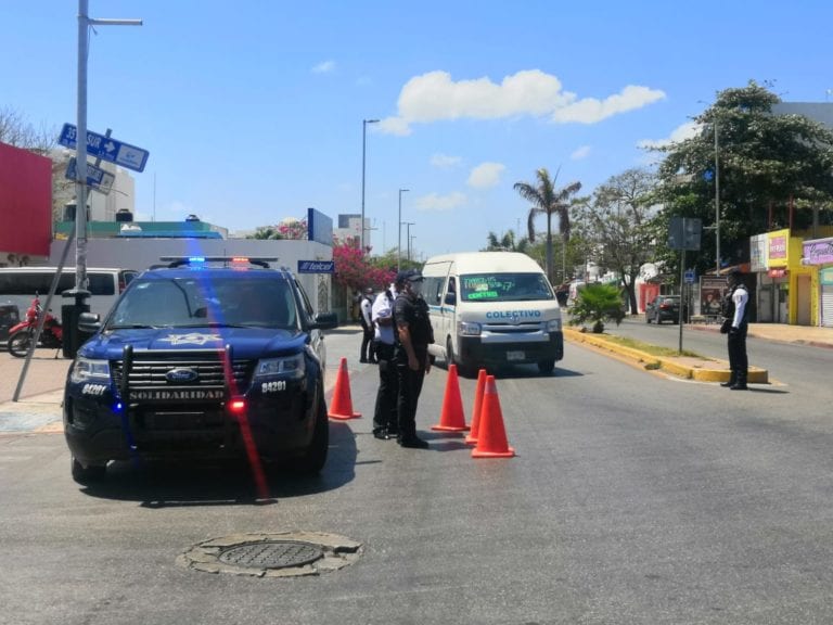 Estas son las vialidades que han sido cerradas en Playa del Carmen por Covid-19