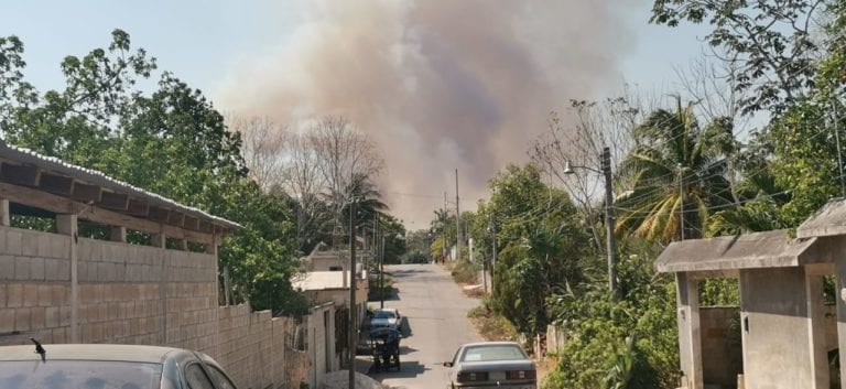 Surgen dos incendios forestales en José María Morelos