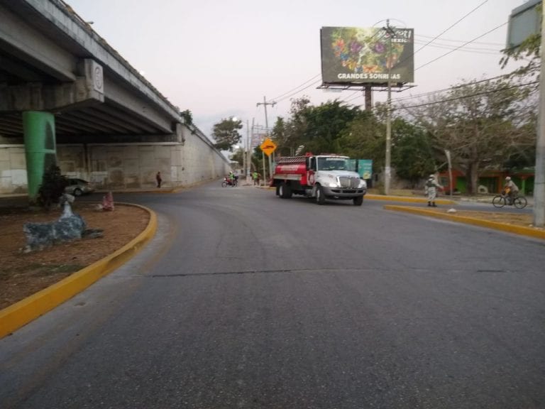 A la usanza norteña, cuelgan ejecutado en puente de Puerto Aventuras