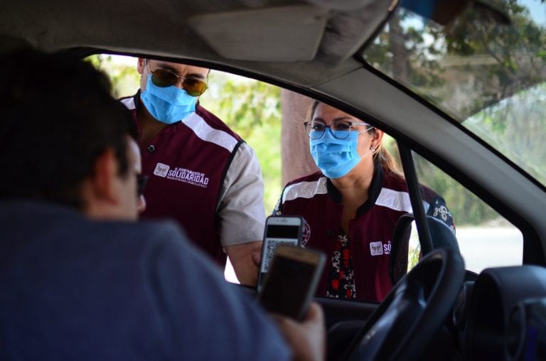 Sanitización permanente en Solidaridad por COVID-19