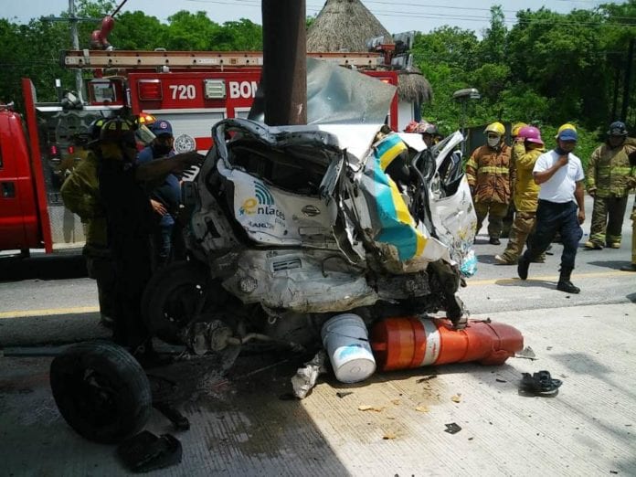 choque en playa del carmen
