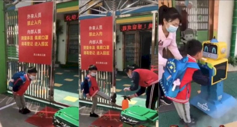 ¡De vuelta a clases! Así es el riguroso protocolo para ingresar a las escuelas en China