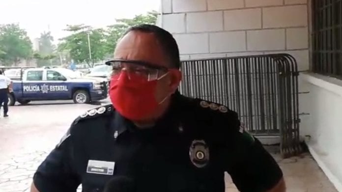 policías Cozumel con covid