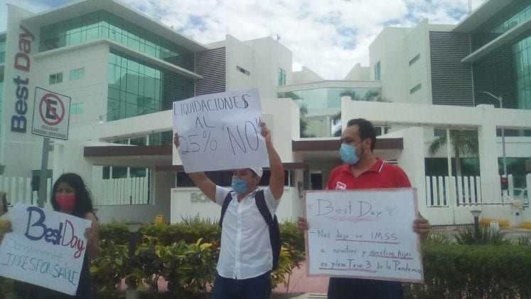 protesta en Best Day